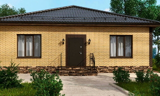 Проекты одноэтажных домов из кирпича | Строй-Улб - Усть-Лабинск от 3575 рублей
